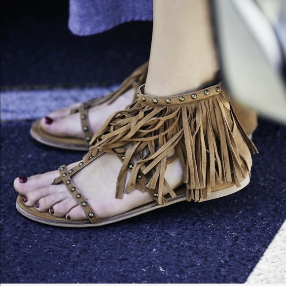 NIB Boho Gladiator Fringe Sandals - Picture 6 of 6